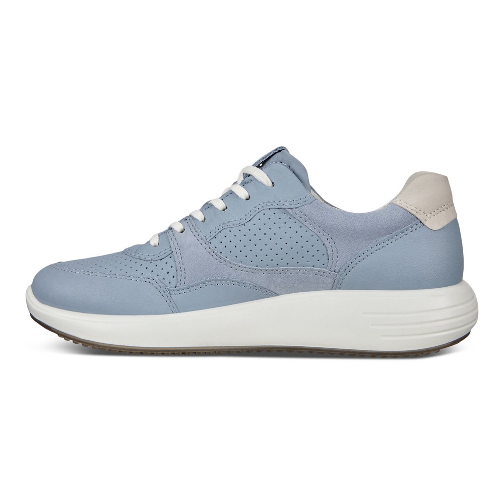Womens Sneakers - ECCO Soft 7 Runner - Blue - 5802OWZRJ